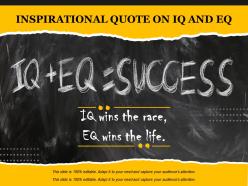 Inspirational quote on iq and eq
