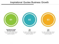 Inspirational quotes business growth ppt powerpoint presentation show smartart cpb
