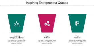 Inspiring Entrepreneur Quotes Ppt Powerpoint Presentation Infographic Template Show Cpb