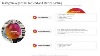 Instagram Algorithm For Feed And Stories Posting Instagram Marketing To Grow Brand Awareness
