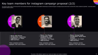 Instagram Campaign Proposal Powerpoint Presentation Slides Colorful Designed