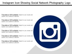Instagram icon showing social network photography logo