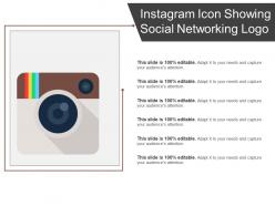 Instagram icon showing social networking logo