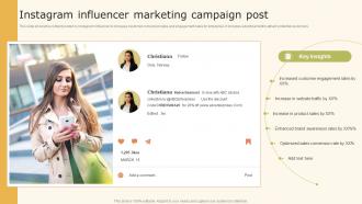 Instagram Influencer Marketing Campaign Data Driven Marketing Strategic Ppt Portfolio MKT SS V