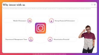 Instagram Investor Funding Elevator Pitch Deck Why Invest With Us