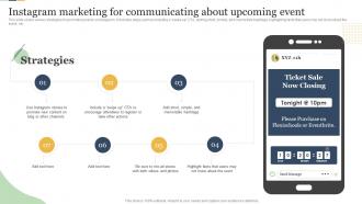 Instagram Marketing For Communicating About Upcoming Event Enterprise Event Communication Guide