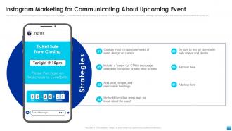 Instagram Marketing For Communicating Corporate Event Communication Plan