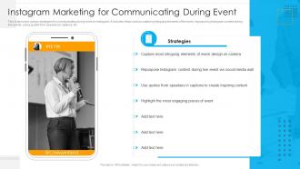 Instagram Marketing For Communicating During Event Organizational Event Communication Strategies
