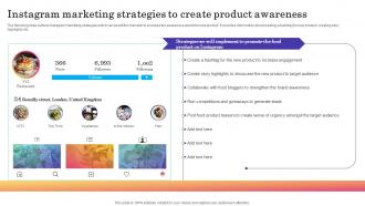 Instagram Marketing Strategies To Create Product Introducing New Product In Food And Beverage