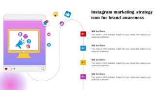 Instagram Marketing Strategy Icon For Brand Awareness