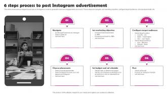 Instagram Marketing To Build Audience 6 Steps Process To Post Instagram Advertisement MKT SS V