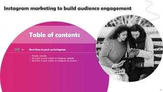 Instagram Marketing To Build Audience Engagement MKT CD V Multipurpose Attractive