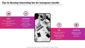 Instagram Marketing To Build Audience Tips To Develop Interesting Bio For Instagram MKT SS V