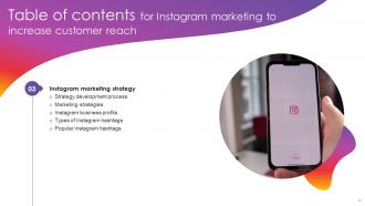 Instagram Marketing To Increase Customer Reach MKT CD V Informative Pre-designed