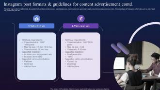 Instagram Post Formats And Guidelines For Content Digital Marketing To Boost Fin SS V Adaptable Graphical