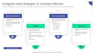 Instagram Reels Strategies To Increase Followers Plan To Assist Organizations In Developing MKT SS V