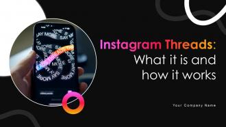 Instagram Threads What It Is And How It Works Powerpoint Presentation Slides AI CD V