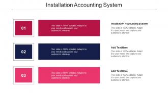 Installation Accounting System Ppt Powerpoint Presentation Portfolio Icons Cpb
