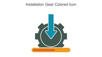 Installation Gear Colored Icon In Powerpoint Pptx Png And Editable Eps Format