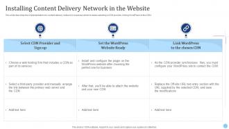 Installing Content Delivery Network In The Website Cdn Edge Server