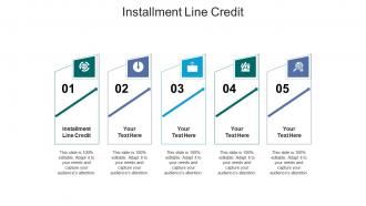 Installment line credit ppt powerpoint presentation ideas elements cpb