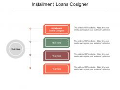 Installment loans cosigner ppt powerpoint presentation file introduction cpb