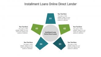 Installment loans online direct lender ppt powerpoint presentation gallery graphic images cpb