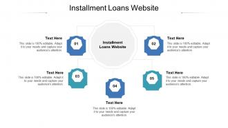 Installment loans website ppt powerpoint presentation professional clipart cpb