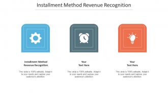 Installment Method Revenue Recognition Ppt Powerpoint Presentation Pictures Outfit Cpb