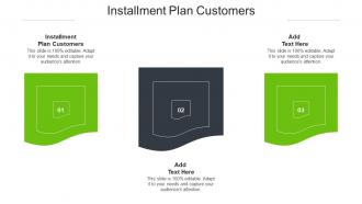 Installment Plan Customers Ppt Powerpoint Presentation Pictures Microsoft Cpb