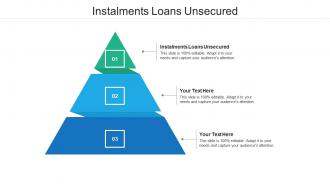 Instalments loans unsecured ppt powerpoint presentation portfolio deck cpb