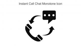 Instant Call Chat Monotone Icon In Powerpoint Pptx Png And Editable Eps Format