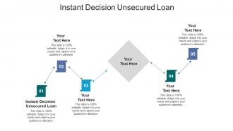 Instant decision unsecured loan ppt powerpoint presentation infographic template grid cpb