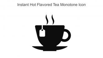 Instant Hot Flavored Tea Monotone Icon In Powerpoint Pptx Png And Editable Eps Format