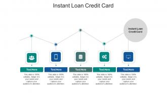 Instant loan credit card ppt powerpoint presentation file smartart cpb
