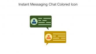 Instant Messaging Chat Colored Icon In Powerpoint Pptx Png And Editable Eps Format