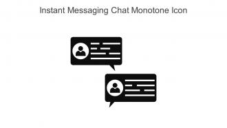 Instant Messaging Chat Monotone Icon In Powerpoint Pptx Png And Editable Eps Format