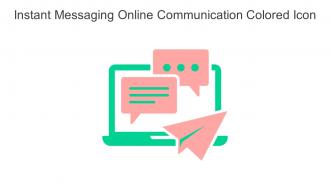 Instant Messaging Online Communication Colored Icon In Powerpoint Pptx Png And Editable Eps Format