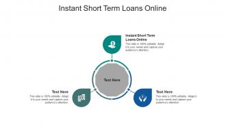 Instant short term loans online ppt powerpoint presentation model picture cpb