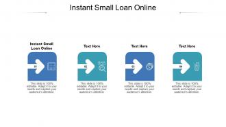 Instant small loan online ppt powerpoint presentation icon model cpb