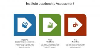 Institute leadership assessment ppt powerpoint presentation portfolio guide cpb