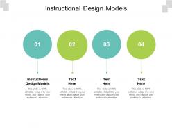 Instructional design models ppt powerpoint presentation slides portrait cpb
