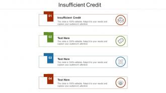 Insufficient credit ppt powerpoint presentation gallery elements cpb