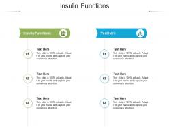 Insulin functions ppt powerpoint presentation infographics slides cpb