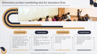 Insurance Agency Marketing Plan Determine Product Marketing Mix For Insurance Firm
