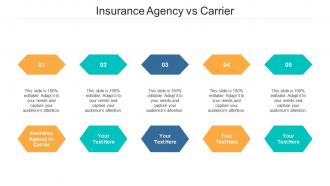 Insurance agency vs carrier ppt powerpoint presentation model template cpb