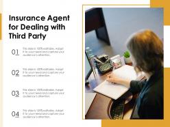 Insurance agent for dealing with third party