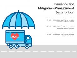 Insurance and mitigation management security icon