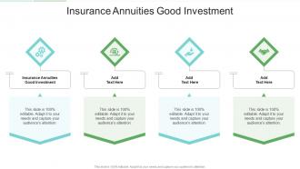 Insurance Annuities Good Investment In Powerpoint And Google Slides Cpb