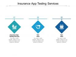 Insurance app testing services ppt powerpoint presentation portfolio structure cpb